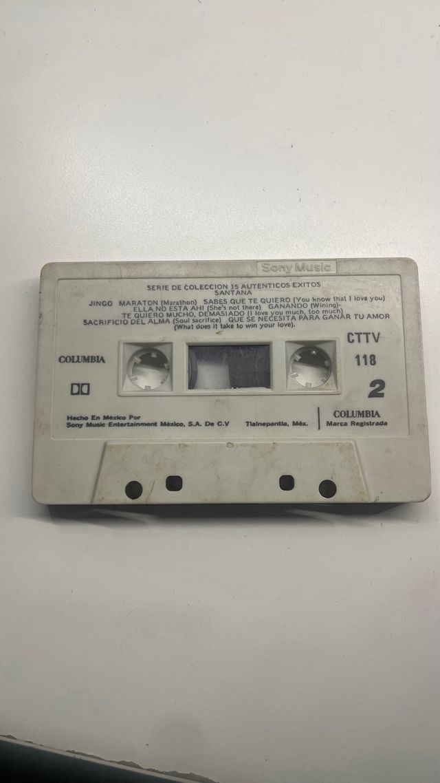 Cassete Cinta de Carlos Santana