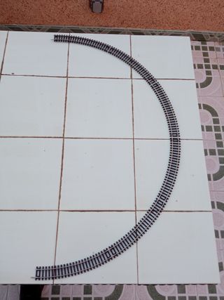 VÍA DE TREN MAQUETA