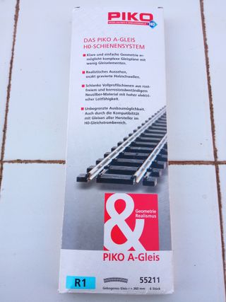 VÍA DE TREN MAQUETA