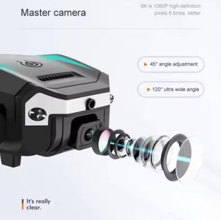 Dron plegable S6 de inteligencia cámaras duales