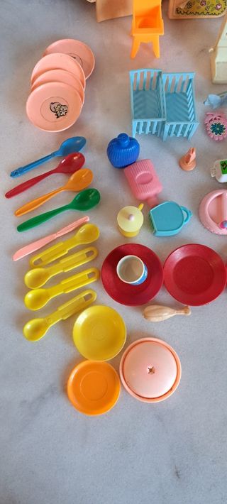 Un sacco di vecchi giocattoli