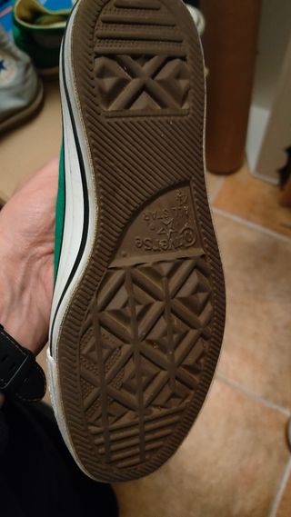 Converse verdes 37 y grises 36.5