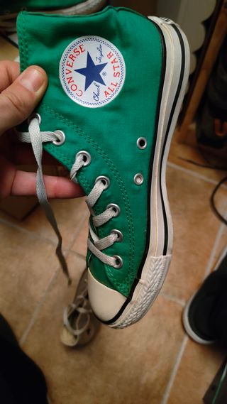 Converse verdes 37 y grises 36.5