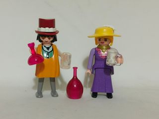 Playmobil Barman y mujer cantante vedet