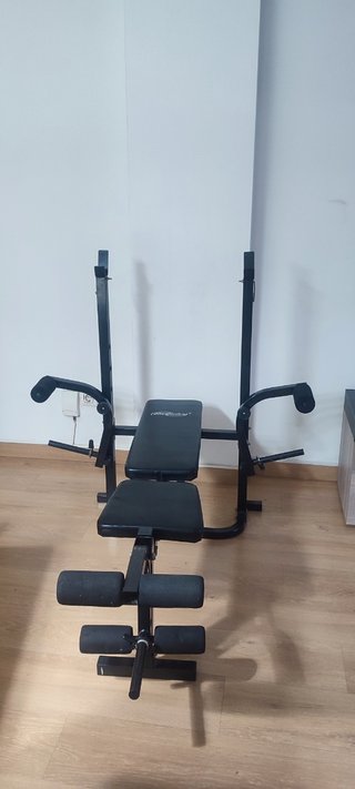 Banco de Musculación plegable + Barra opcional