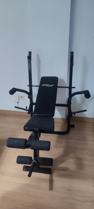 Banco de Musculación plegable + Barra opcional