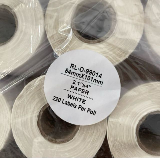 1 scatola 10 x Rotolo 220 Etichette per Dymo 99014