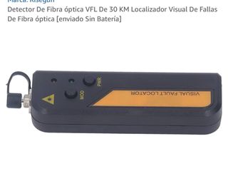 Detector fibra optica