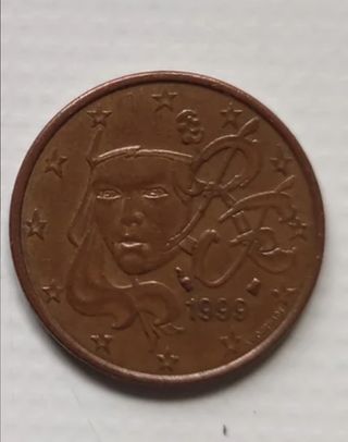 Moneda 5 centimos 1999 Francia