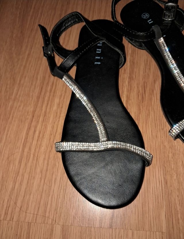 Sandalias con brillos