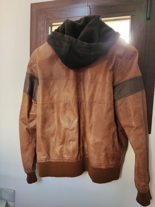 Chaqueta de cuero hombre talla L