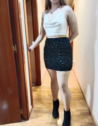 Falda lentejuelas nueva 