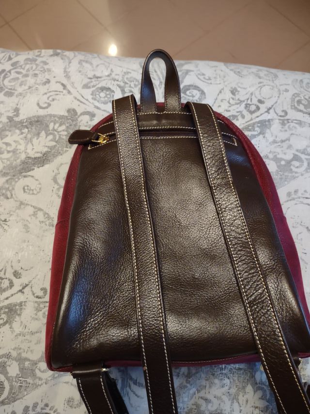 Zaino borsa donna bric's pelle e scamosciato nuovo