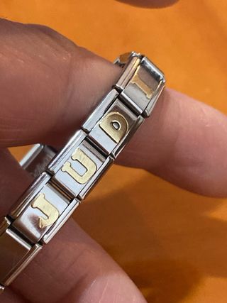 PULSERA  ACERO Y ORO