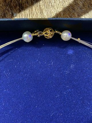 Collier Silvergold Natural Bio Pearls