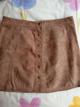 Minifalda piel