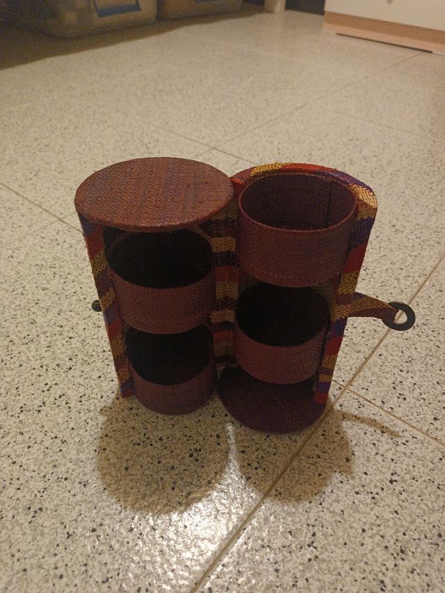 Joyero de mimbre 2 posiciones