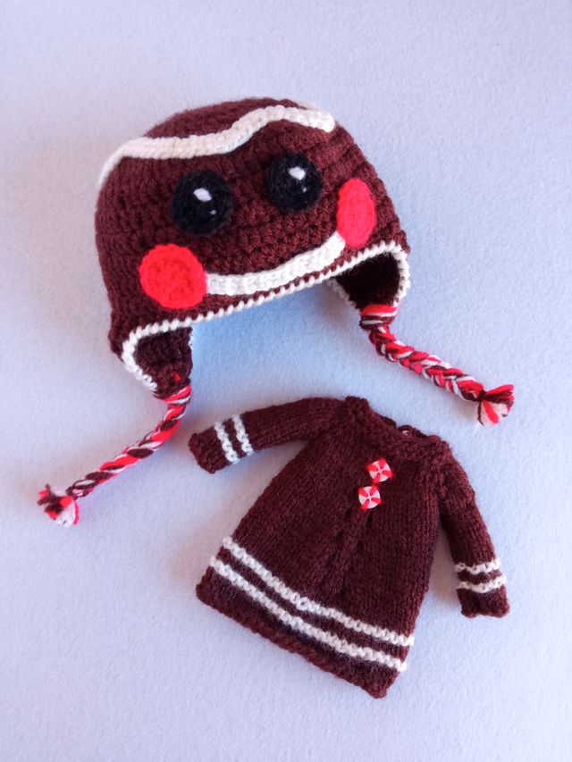 Conjunto gorro y vestido galleta - Blythe