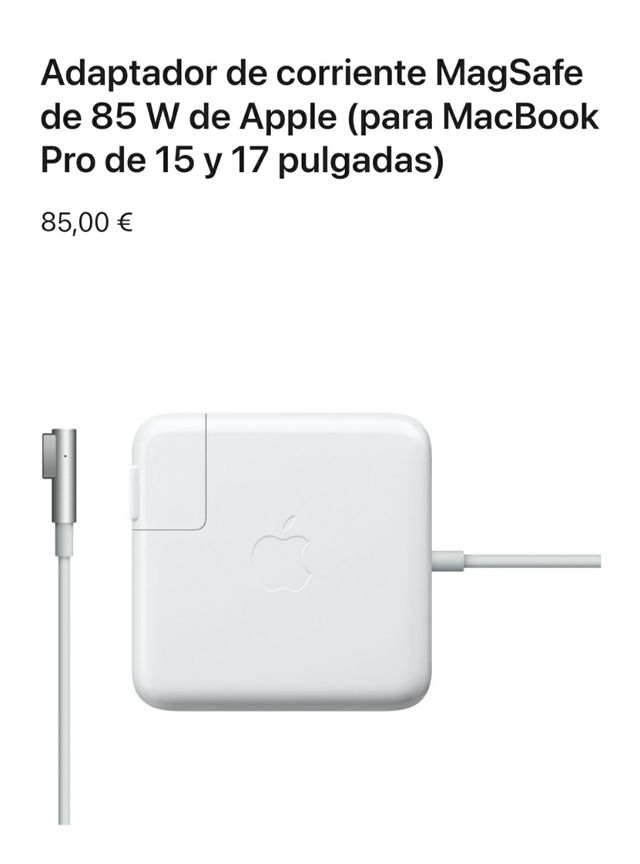 cargador ordenador portátil macbook pro