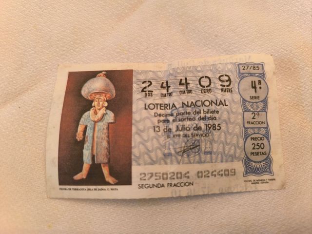 Décimo loteria del 1985