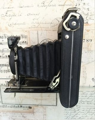 Antigua Cámara Fuelle Kodak no 1 serie III Compur