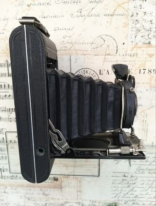 Antigua Cámara Fuelle Kodak no 1 serie III Compur