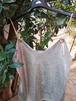 Lencero Cadena Metalizado Plata