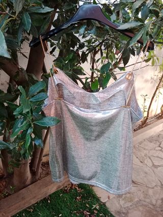 Lencero Cadena Metalizado Plata