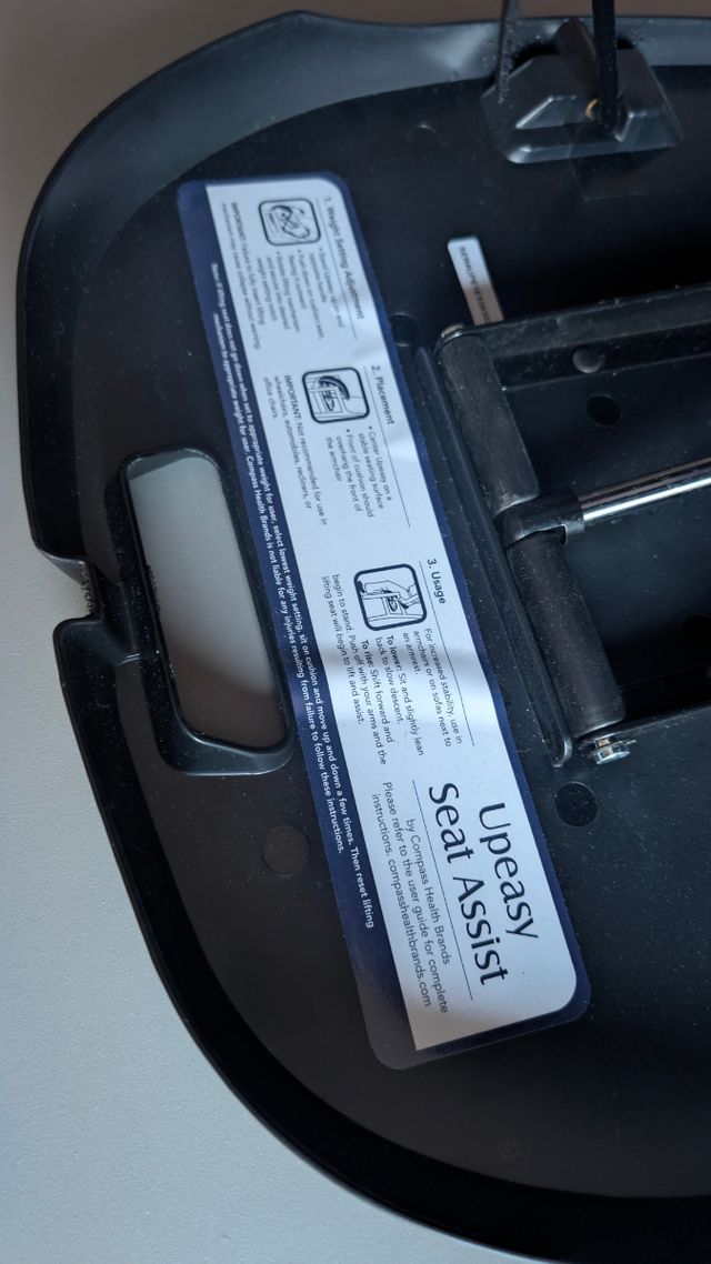 Ayuda para levantarse, asiento asistido