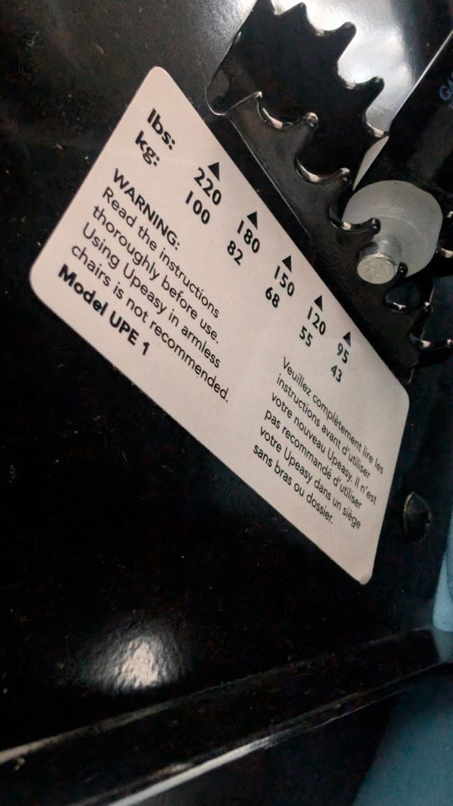 Ayuda para levantarse, asiento asistido