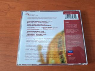CD Pergolesi y Mozart Stabat Mater y Misa