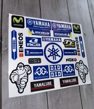 PACK PEGATINAS YAMAHA MOTO R1 R2 R6 JOG AEROX YZF