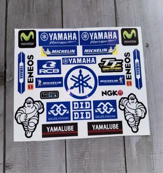 PACK PEGATINAS YAMAHA MOTO R1 R2 R6 JOG AEROX YZF