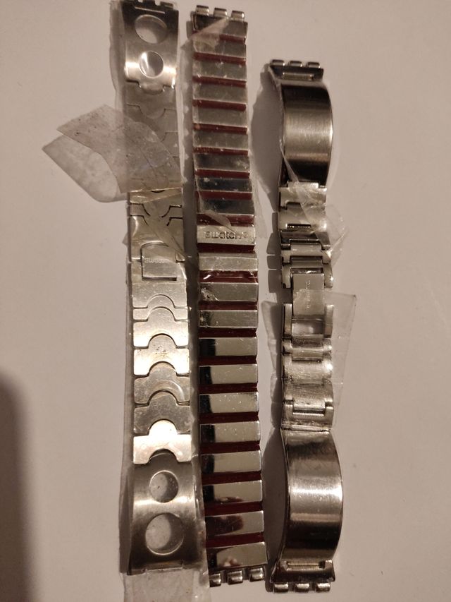 Cadena para reloj marca Swatch 17 mm.Otra de 16.5
