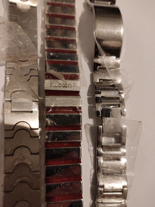 Cadena para reloj marca Swatch 17 mm.Otra de 16.5