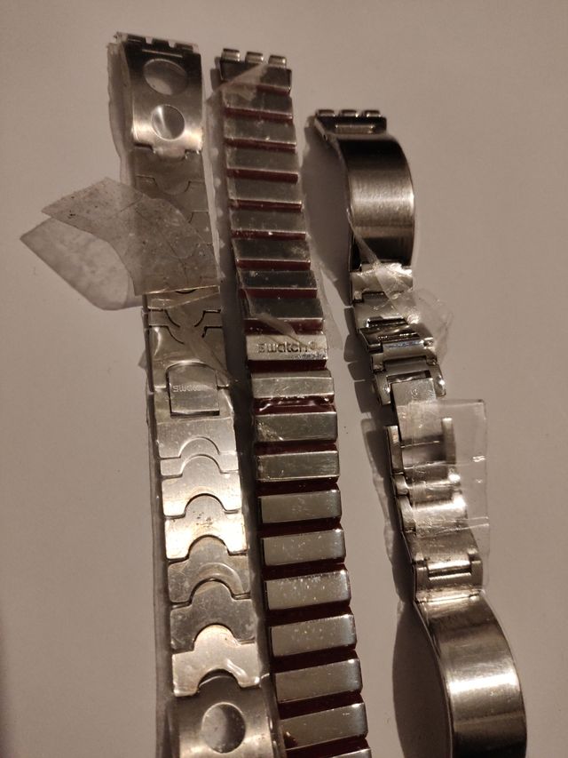 Cadena para reloj marca Swatch 17 mm.Otra de 16.5