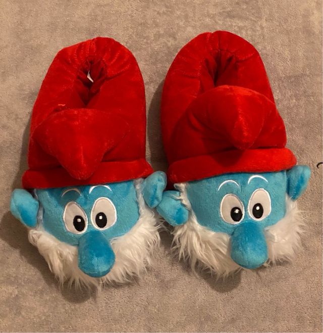 Zapatillas para hombre The Smurfs, talla 42, usadas como nuevas