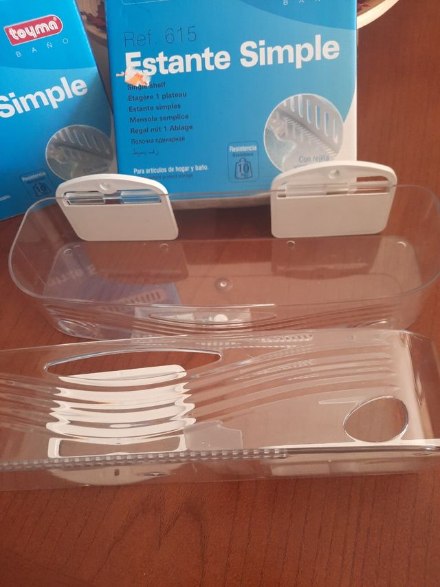 ♦️2 ESTANTERÍAS BAÑO METRACRILATO nuevas .