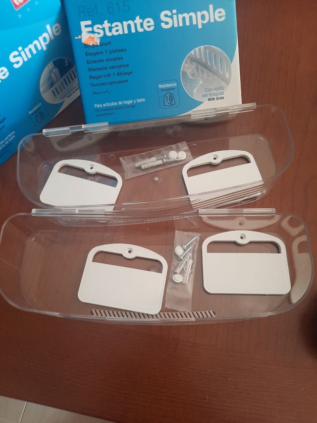 ♦️2 ESTANTERÍAS BAÑO METRACRILATO nuevas .