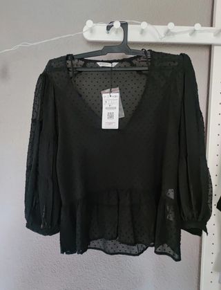 Blusa transparente Stradivarius