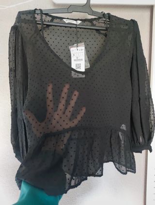 Blusa transparente Stradivarius