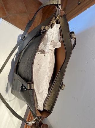 Ralph Lauren: Bolso piel verde talla grande