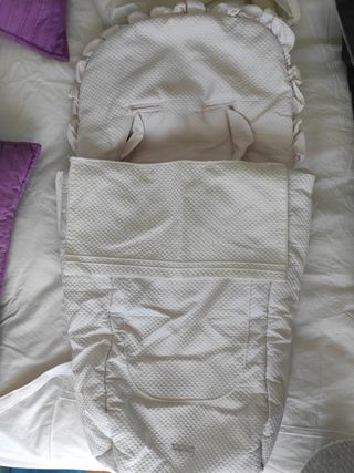 Saco de carro home&kiss pique rosa palo