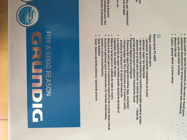 Sauna facial. Máquina vapor para cutis. Como nueva