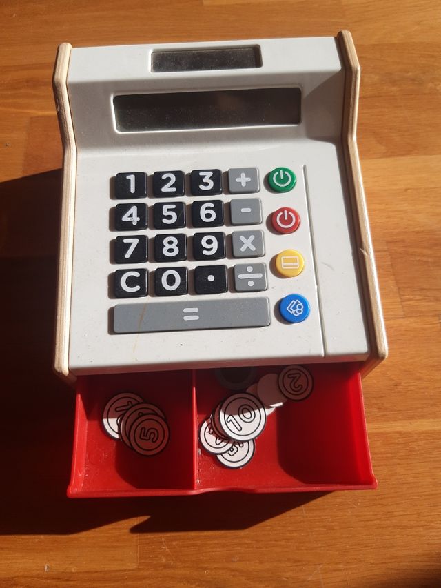 Caixa registradora de joguina 