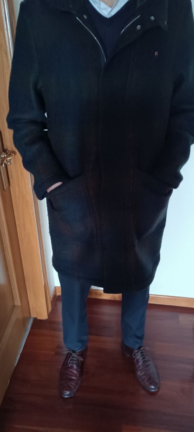 Chaquetón lana neopreno Purificación García