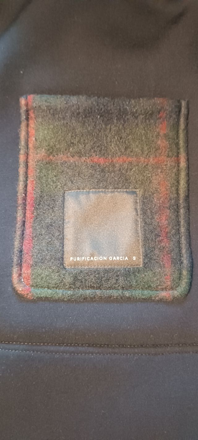 Chaquetón lana neopreno Purificación García