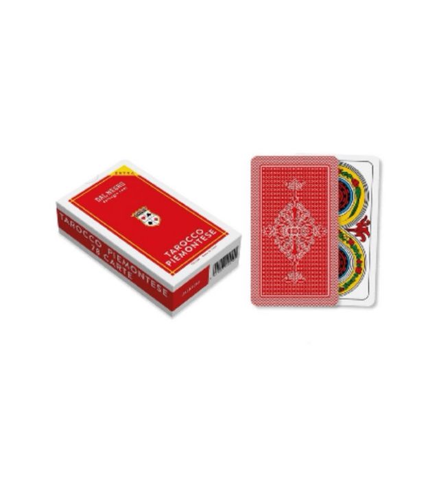 Teodomiro Dal Negro TAROCCO PIEMONTESE 78 CARTE ASTUCCIO ROSSO