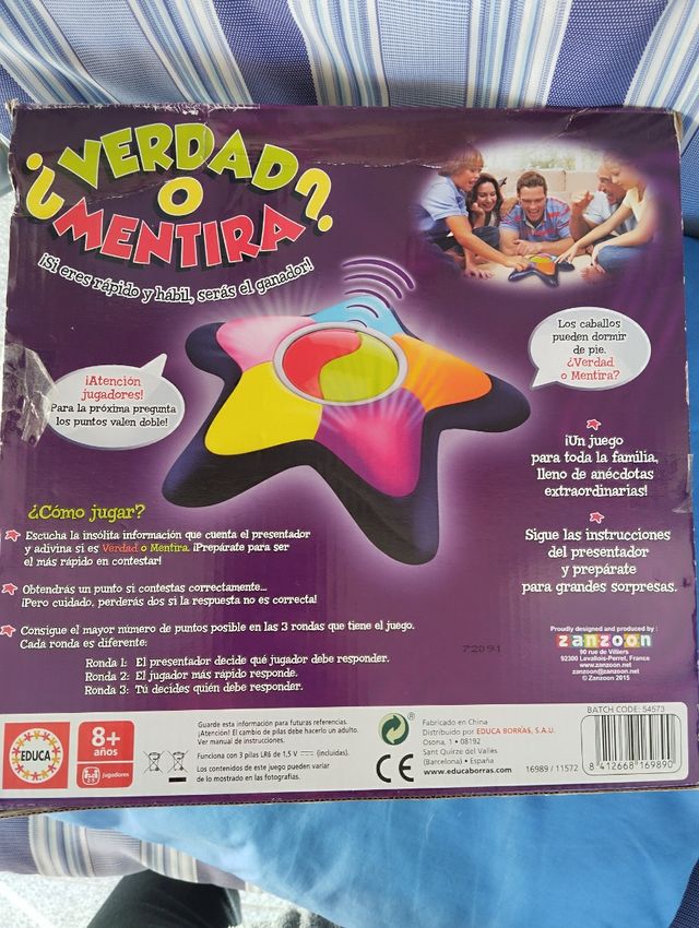 Juego verdad o mentira