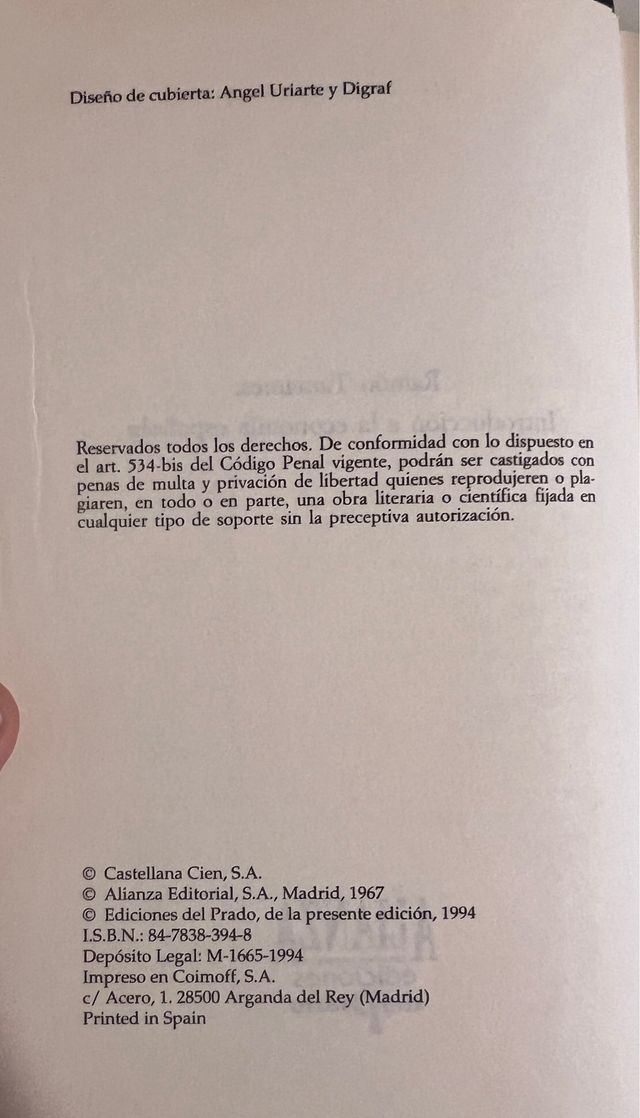 Introduccion a la economia española Ramón Tamames